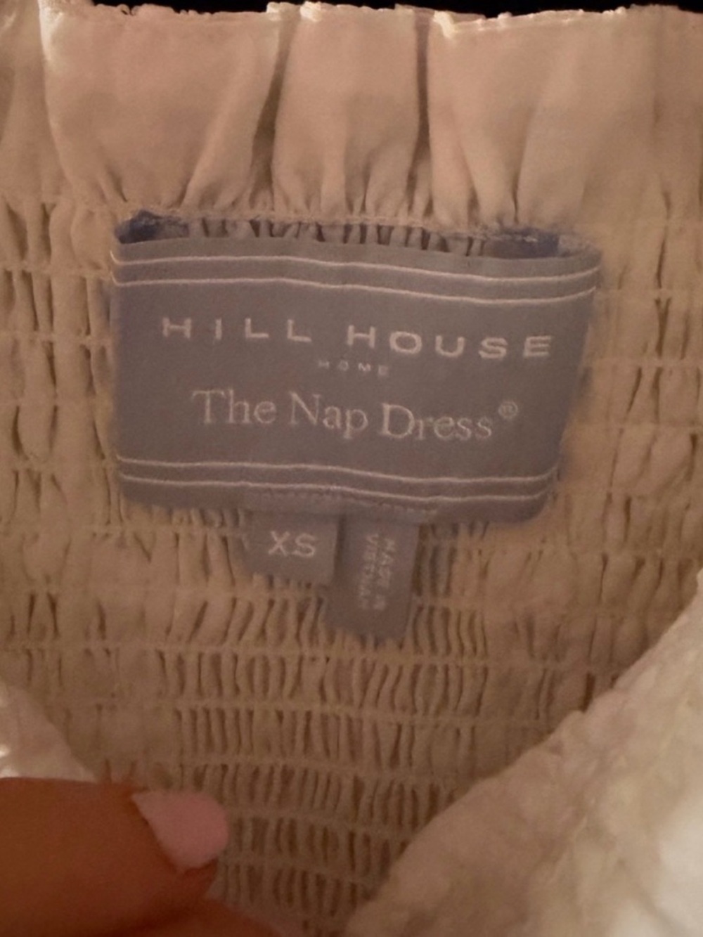 Hill House The Rosetta Nap Dress in White Broderie Voile - Picture 7 of 8
